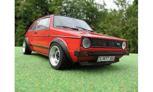 Volkswagen Golf GTI 1/18 Solido jantes ATS 13 pouces rosso modellini auto