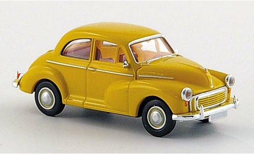 Morris Minor Base 1/87 Brekina Berlina giallo modellini auto