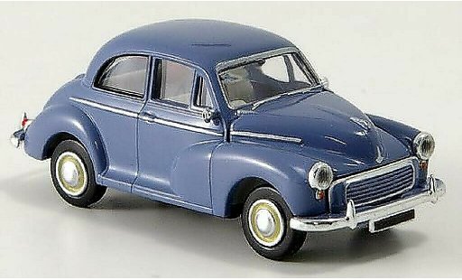 Morris Minor Base 1/87 Brekina Rechtslenker blu modellini auto