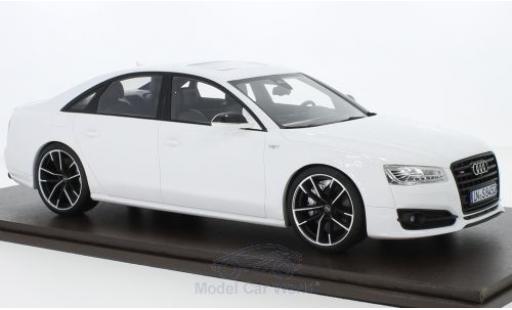 Audi S8 1/18 Motorhelix Plus bianco 2017 modellino in miniatura