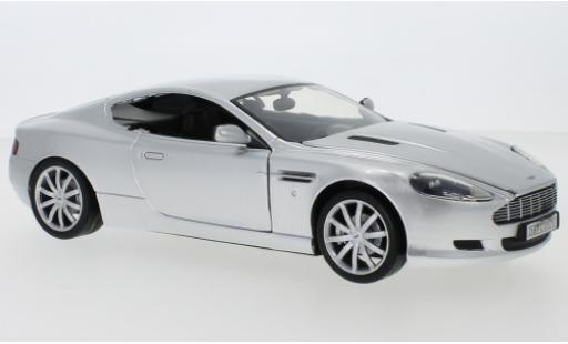 Aston Martin DB9 1/24 Motormax grigio modellino in miniatura