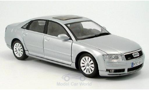 Audi A8 1/18 Motormax grigio 2004 modellino in miniatura