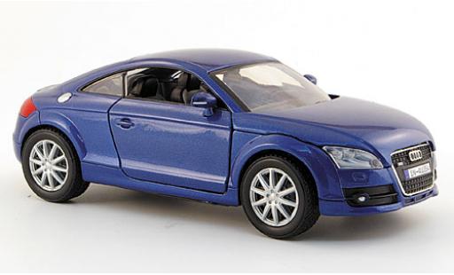 Audi TT 1/24 Motormax Coupe metallico blu 2006 modellino in miniatura