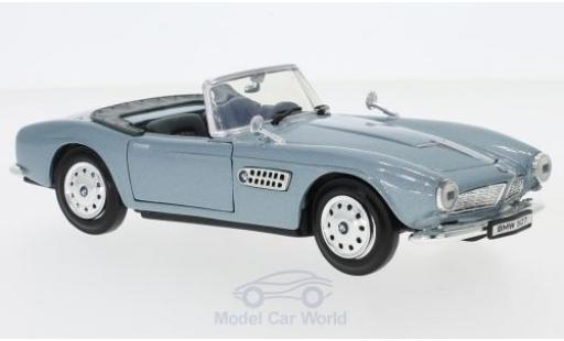 Bmw 507 1/24 Motormax metallico blu modellino in miniatura