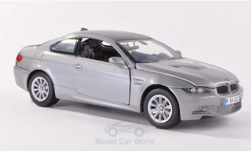 Bmw M3 1/24 Motormax (E92M) metallico grigio/carbon modellino in miniatura