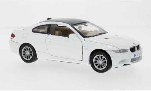 Bmw M3 1/24 Motormax (E92M) weiss/carbon 1:24 modellino in miniatura