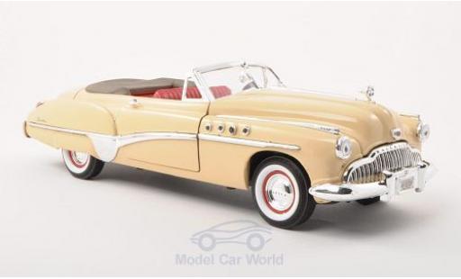 Buick Roadmaster 1/18 Motormax Convertibile beige 1949 modellino in miniatura