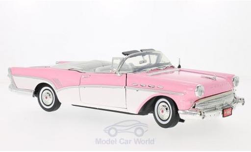 Buick Roadmaster 1/18 Motormax Convertibile rosa/bianco 1957 modellino in miniatura