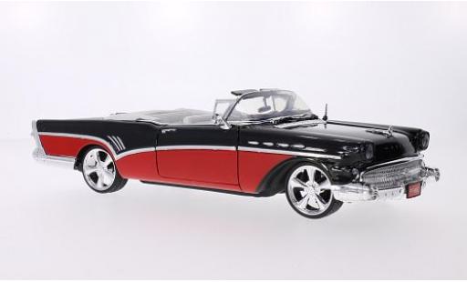 Buick Roadmaster 1/18 Motormax Tuning nero/rosso 1957 modellino in miniatura