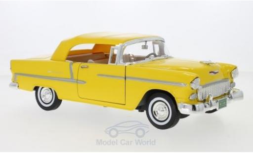 Chevrolet Bel Air 1/18 Motormax Convertibile giallo 1955 modellino in miniatura