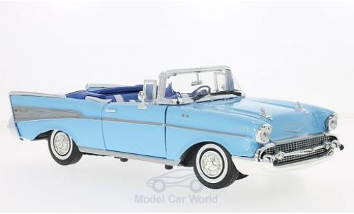Chevrolet Bel Air 1957 1/18 Motormax Convertibile blu 1957 modellino in miniatura