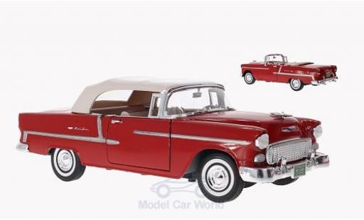 Chevrolet Bel Air 1/18 Motormax Convertibile rosso 1955 Softtop und Persenning liegen bei modellino in miniatura