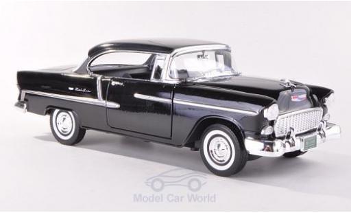 Chevrolet Bel Air 1/18 Motormax Hardtop nero 1955 modellino in miniatura