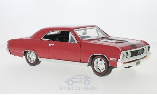 Chevrolet Chevelle 1/18 Motormax SS 396 rosso/nero 1967 modellino in miniatura