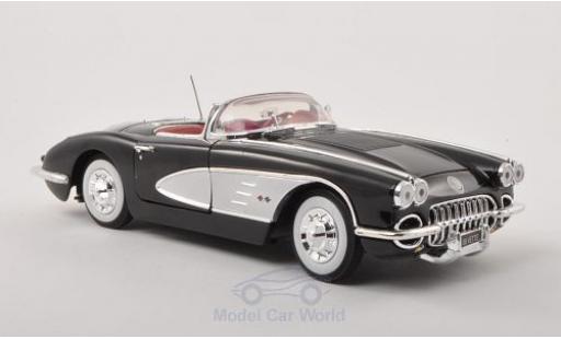 Chevrolet Corvette 1/18 Motormax C1 nero/grigio 1958 modellino in miniatura
