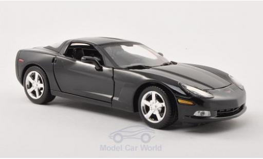 Chevrolet Corvette C6 1/24 Motormax (C6) nero 2005 modellino in miniatura
