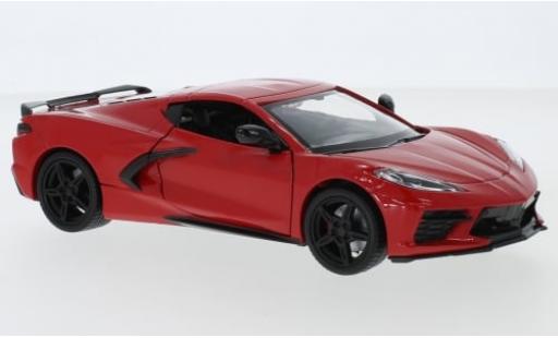 Chevrolet Corvette 1/24 Motormax C8 Stingray rot 2020 1:24 modellino in miniatura