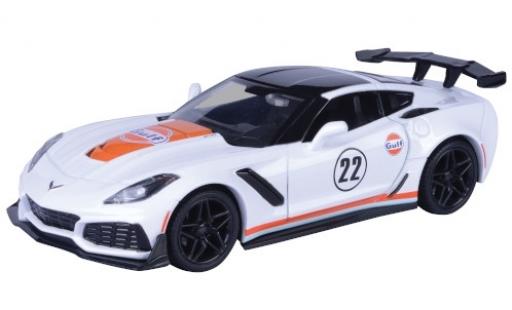 Chevrolet Corvette 1/24 Motormax ZR1 bianco Gulf 2019 modellino in miniatura