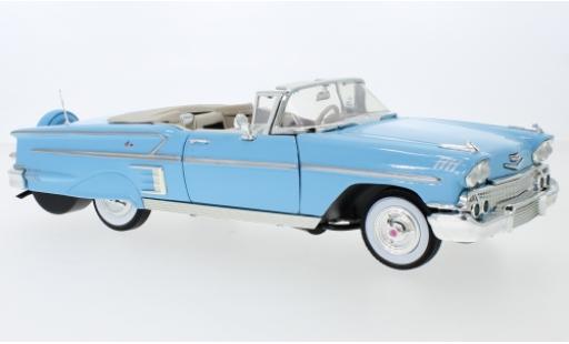 Chevrolet Impala 1/24 Motormax Convertibile blu 1958 modellino in miniatura