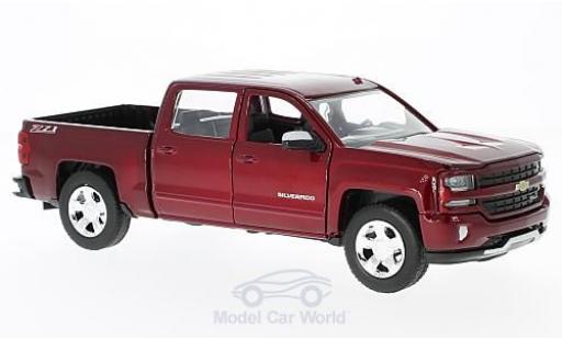 Chevrolet Silverado 1/27 Motormax 1500 LT - Z71 metallico rosso 2017 Maßstab:1:27 Doppelkabine mit kurzer Ladefläche modellino in miniatura