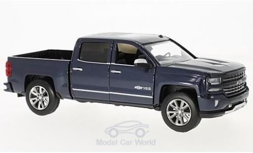 Chevrolet Silverado 1/27 Motormax Centennial Edition metallico blu 2018 modellino in miniatura