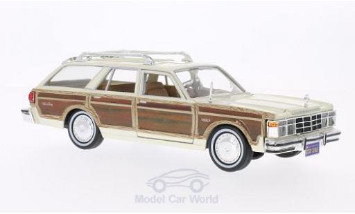 Chrysler Le Baron 1/24 Motormax Town & Country beige/Holzoptik 1979 ohne Vitrine modellino in miniatura