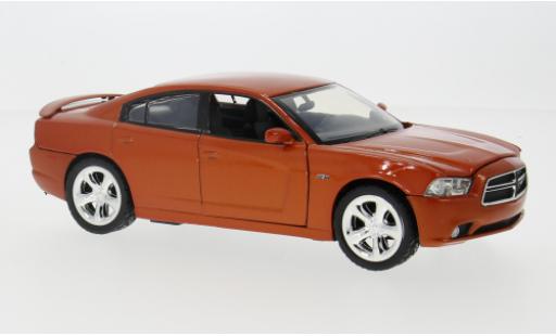 Dodge Charger 1/24 Motormax R/T orange 2011 1:24 modellino in miniatura
