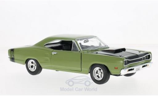 Dodge Coronet 1/24 Motormax Super Bee oliv/nero 1969 modellino in miniatura