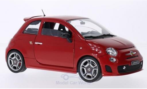 Fiat 500 F 1/18 Motormax Abarth rosso 2008 modellino in miniatura