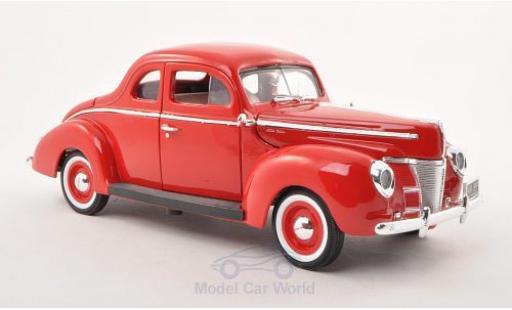 Ford Deluxe 1/18 Motormax rosso 1940 modellino in miniatura
