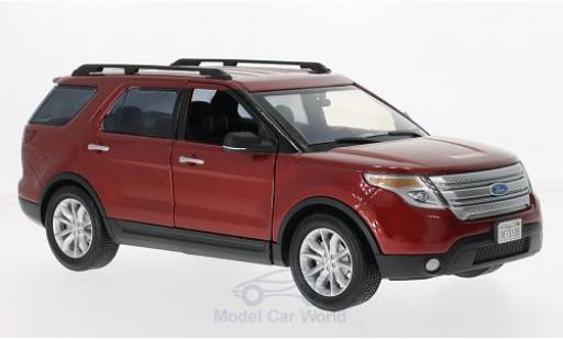 Ford Explorer 1/18 Motormax XLT rosso 2015 modellino in miniatura