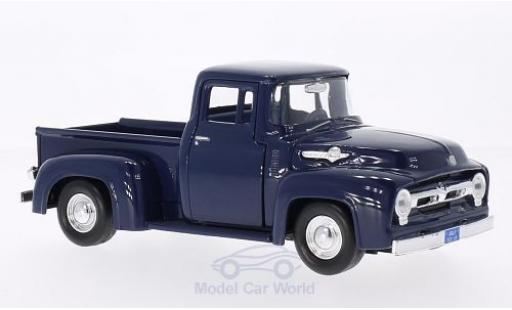 Ford F-1 1/24 Motormax 00 Pick Up blu 1956 modellino in miniatura