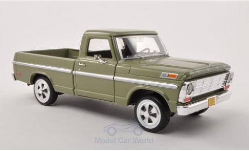 Ford F-1 1/24 Motormax 00 Pick Up metallico verde 1969 ohne Vitrine modellino in miniatura