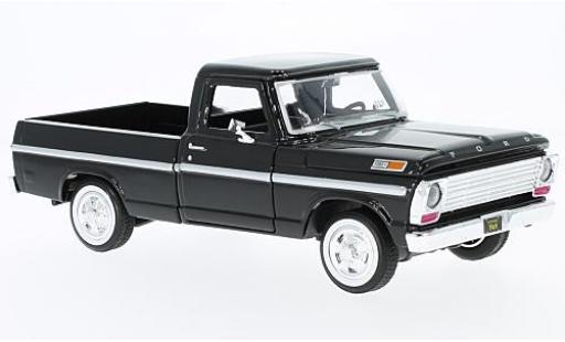 Ford F-1 1/24 Motormax 00 Pick Up nero 1969 modellino in miniatura