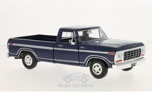 Ford F-1 1/24 Motormax 50 Custom blu 1979 modellino in miniatura