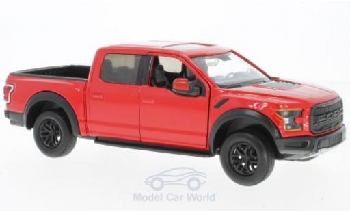 Ford F-1 1/24 Motormax 50 Raptor rosso 2017 modellino in miniatura