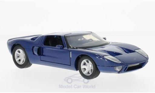 Ford GT 1/24 Motormax Concept blu modellino in miniatura