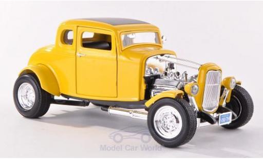 Ford Hot Rod 1/18 Motormax giallo 1932 modellino in miniatura