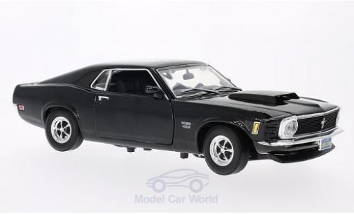 Ford Mustang 1/18 Motormax Boss 429 nero 1970 ohne Vitrine modellino in miniatura