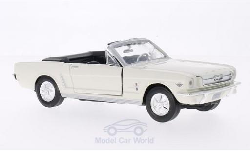 Ford Mustang 1/24 Motormax Convertibile beige 1964 modellino in miniatura
