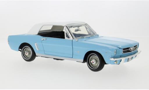 Ford Mustang 1/18 Motormax Cabriolet blau/weiss 1964 1:18 modellino in miniatura