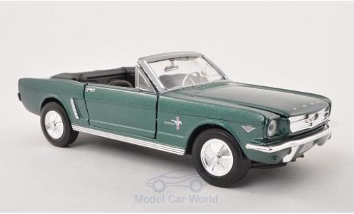 Ford Mustang 1/24 Motormax Convertibile metallico verde 1964 modellino in miniatura