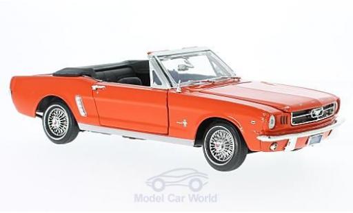 Ford Mustang 1/18 Motormax Convertibile orange 1964 modellino in miniatura
