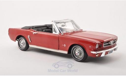 Ford Mustang 1/18 Motormax Convertibile rosso 1964 modellino in miniatura