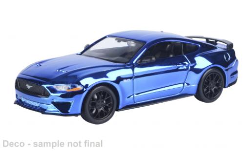 Ford Mustang 1/24 Motormax GT blau 2018 1:24 modellino in miniatura