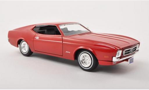 Ford Mustang 1/24 Motormax Sportsroof rosso 1971 sans Vitrine modellino in miniatura