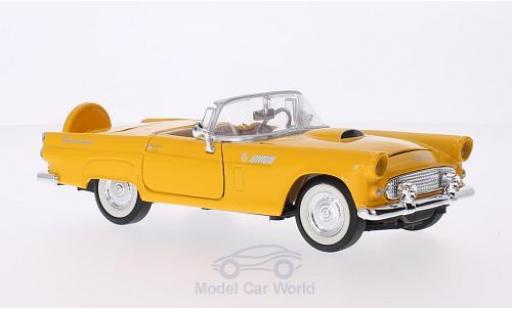 Ford Thunderbird 1956 1/24 Motormax giallo 1956 modellino in miniatura