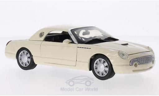 Ford Thunderbird 2002 1/24 Motormax Hardtop beige 2002 modellino in miniatura