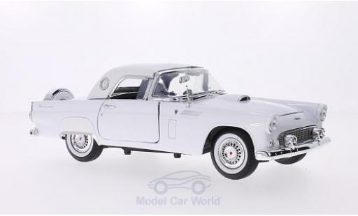 Ford Thunderbird 1/18 Motormax Hardtop bianco 1956 modellino in miniatura