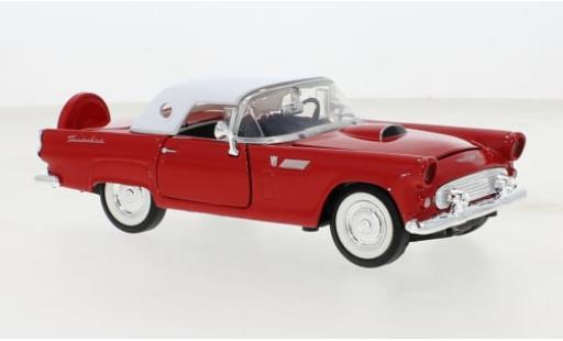Ford Thunderbird 1/24 Motormax rot/weiss 1956 1:24 modellino in miniatura